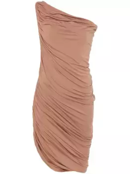 Платье мини Diana Norma Kamali, коричневый