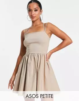 Платье мини для выпускного вечера со шнуровкой на спине ASOS DESIGN Petite