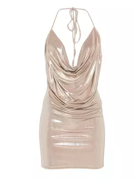 Платье мини Dora Aniye By, золотой