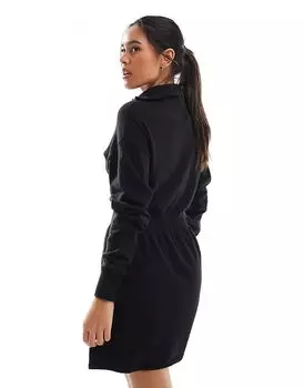 Платье-мини-джемпер облегающего кроя черного цвета Tommy Jeans