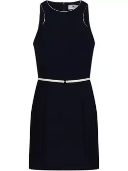Платье мини Elisabetta Franchi с поясом, черный