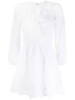 Платье мини Erin с декоративной строчкой Ba&Sh, белый