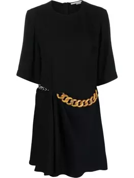 Платье мини Falabella Stella McCartney, черный