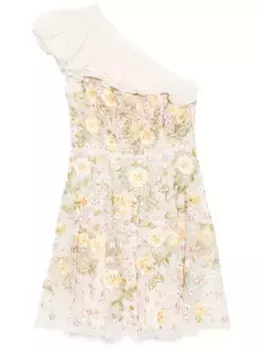 Платье мини Florine на одно плечо Needle & Thread, нейтральный