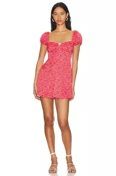 Платье мини For Love & Lemons Antonia, красный