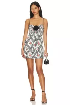 Платье мини For Love & Lemons Greta, черный