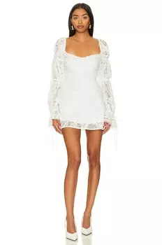 Платье мини For Love & Lemons Lily, белый