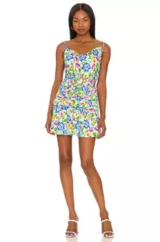 Платье мини For Love & Lemons Miranda, синий