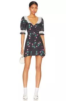 Платье мини For Love & Lemons Raisa, черный