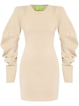 Платье мини Girona со сборками GAUGE81, бежевый