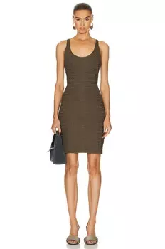 Платье мини Givenchy 4G All Over, хаки