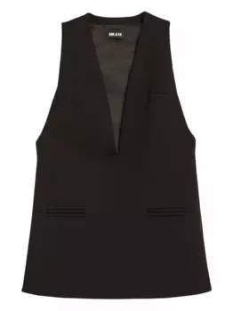 Платье мини Hadley с V-образным вырезом SER.O.YA, черный