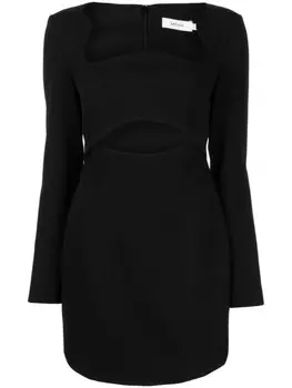 Платье мини Hazel с вырезом MISHA, черный