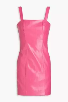 Платье мини Herlina из искусственной кожи ROTATE BIRGER CHRISTENSEN, розовый