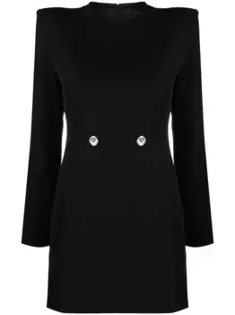 Платье мини Hourglass VERSACE, черный