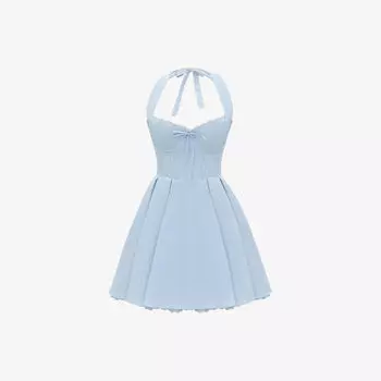 Платье мини House Of Cb Harriet на бретелях из хлопковой ткани, голубой