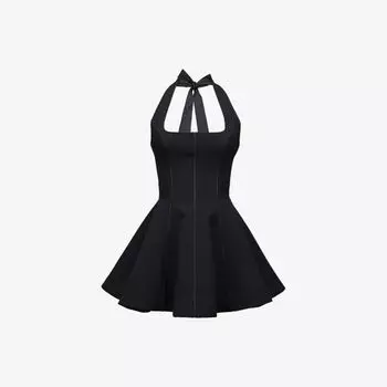 Платье мини House Of Cb Loulette на бретелях из стрейч-крепа, черный