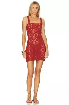 Платье мини House of Harlow 1960 X Revolve Sylvie, цвет Rust Brown