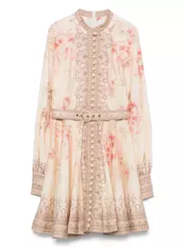 Платье мини Illuminate ZIMMERMANN, нейтральный