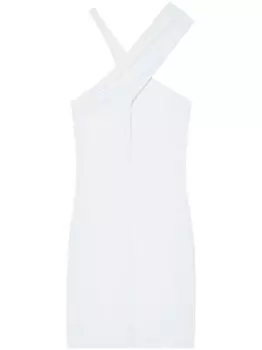 Платье мини из джерси Courrges, белый