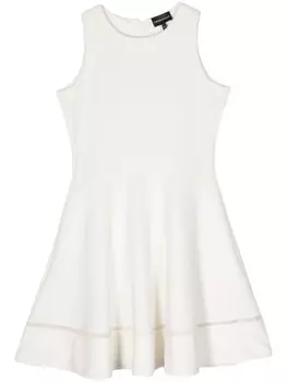 Платье мини из джерси Emporio Armani, белый