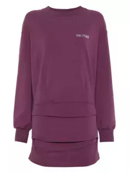 Платье мини из джерси The Attico, красный