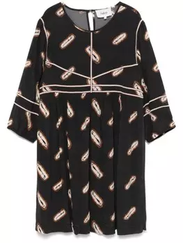 Платье мини из хрустящей ткани Ba&Sh, черный