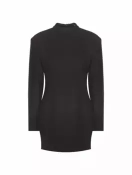 Платье мини из крепа Anine Bing, черный