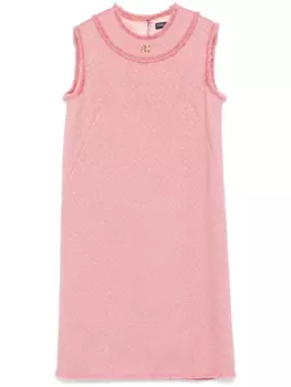 Платье мини из ткани букле Dolce & Gabbana, розовый
