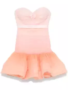 Платье мини из тюля с эффектом деграде Viktor & Rolf, розовый