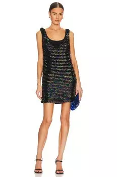 Платье мини JoosTricot Sequins Crochet, черный
