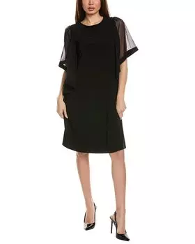 Платье-мини Joseph Ribkoff Mesh Angel Wing, черный