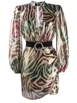 Платье мини Jungle Philipp Plein, розовый