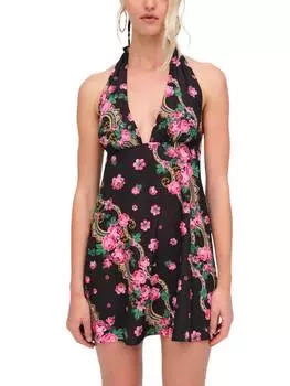 Платье-мини Justice Halter черного цвета for Love & Lemons