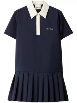 Платье мини Kid Miu Miu, синий