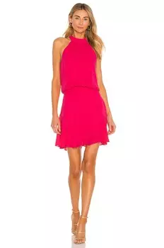 Платье мини krisa Asymmetrical Flare Halter, цвет Freesia