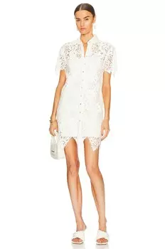 Платье мини L'Academie Rowe, слоновая кость