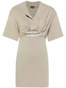 Платье мини La Robe T-shirt Bahia JACQUEMUS, нейтральный