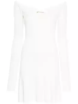Платье мини La Robe в рубчик JACQUEMUS, белый