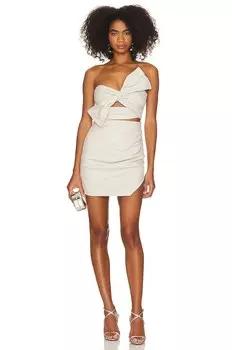 Платье мини LAMARQUE Karla Leather, цвет Bone