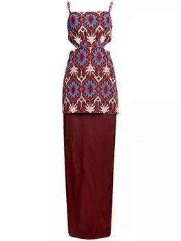 Платье мини Leyenda Anudada Johanna Ortiz, красный