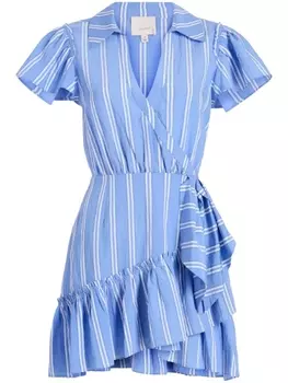 Платье мини Lila в полоску Cinq A Sept, синий