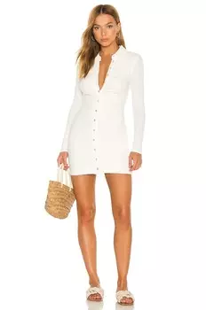 Платье мини Lovers and Friends Bernie, слоновая кость