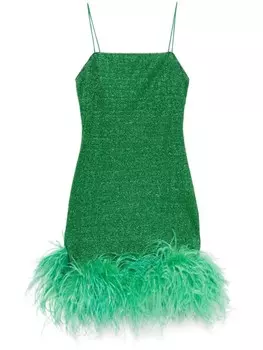Платье мини Lumire Plumage Osree, зеленый