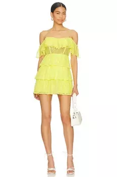 Платье мини MAJORELLE Rena, цвет Lemon Yellow