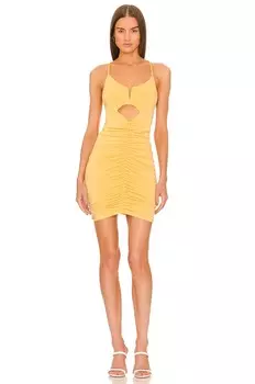 Платье мини Michael Costello x REVOLVE Ella, желтый