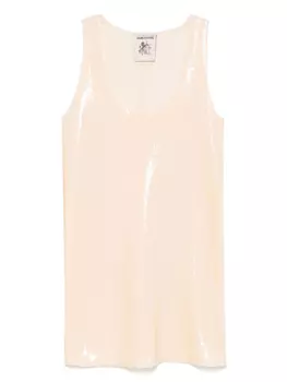 Платье мини Mina Semicouture, нейтральный