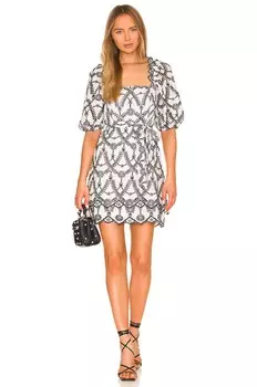Платье мини MINKPINK Harvey, цвет White & Black