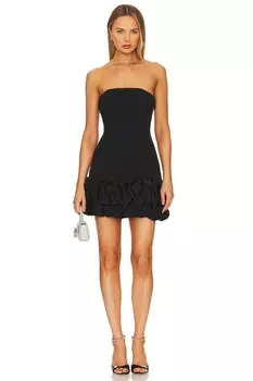 Платье мини MISHA Saphira, черный