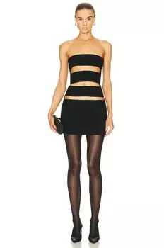 Платье мини Monot Horizontal Cutout Bandage, черный